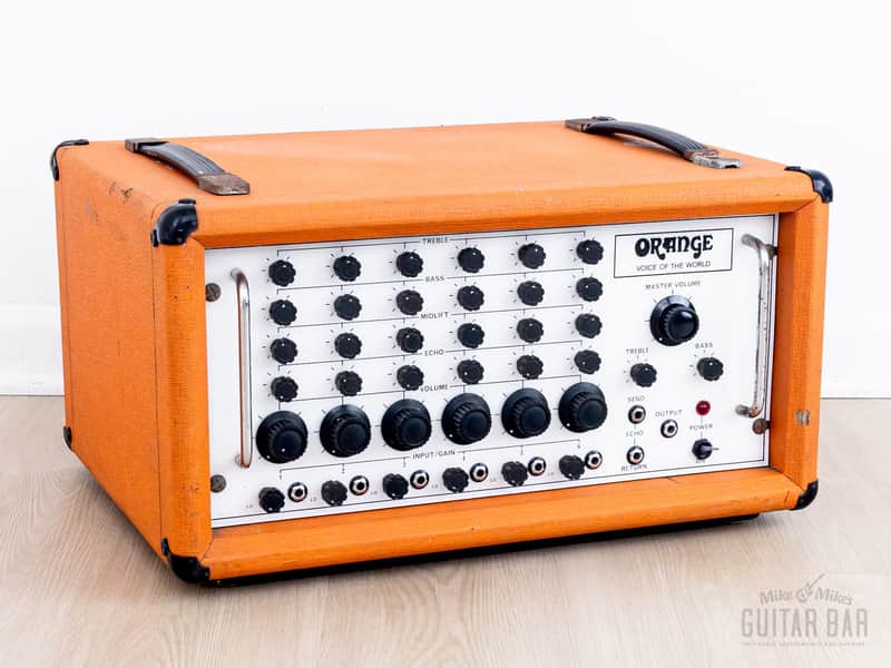 1970s Orange Voice of the World Vintage 6-channel PA Mixer Preamp Head image 1