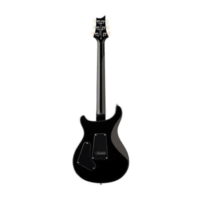 PRS SE Custom 24 Quilt Electric Guitar with Quilted Maple Top Teal Black) image 3
