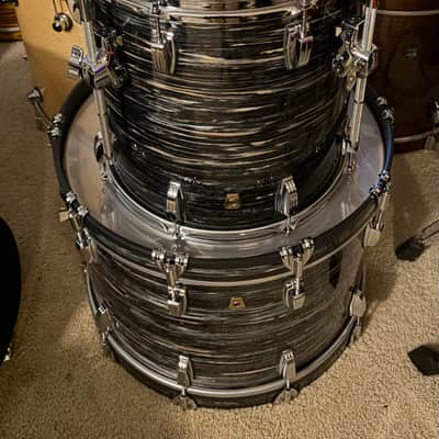 Ludwig Classic Maple 3pc Drum Set 13/16/22 - Vintage Black Oyster - like new image 2