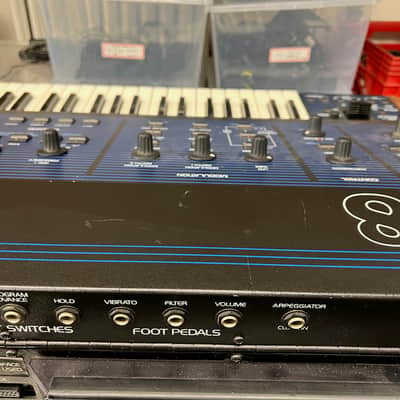 Oberheim OB-8 61-Key 8-Voice Synthesizer 1983 - Blue with Wood Sides image 13