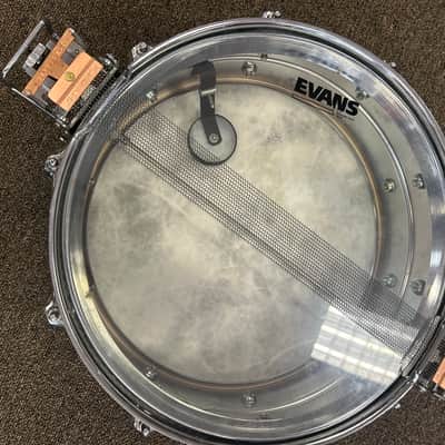 Ludwig LM410 Super-Sensitive 5x14" 10-Lug Aluminum Snare Drum 1985 - 2016 - Chrome-Plated image 5
