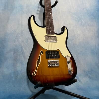2011 Fender Pawn Shop '72 Semi-Hollow Sunburst w/ Shop Tags, Japan MIJ image 2