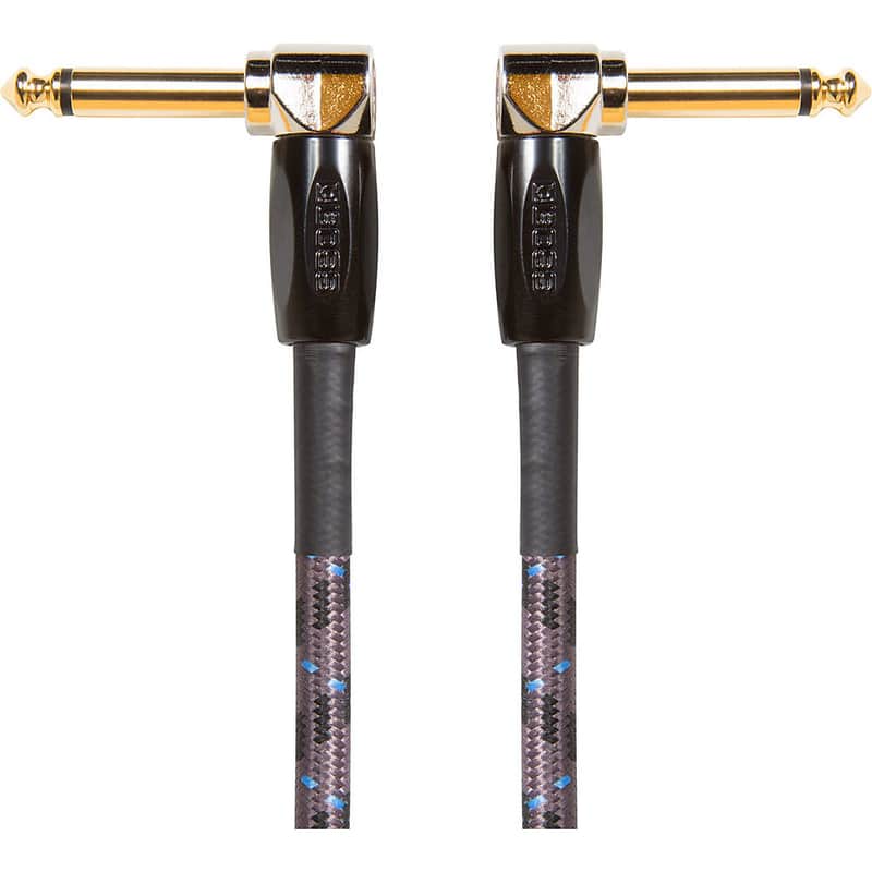 Boss BIC-PC 1/4" TS Right-Angle Patch Cable - 6" image 1
