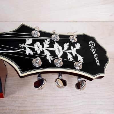 Epiphone Swingster Hollow Body 2011 Wine Red Bigsby w/ Hard Case image 4