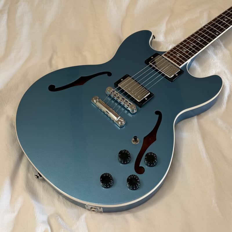 2015 Gibson Midtown Standard - Pelham Blue Metallic - Les Paul / ES-335 Hybrid - Free Pro Setup image 1