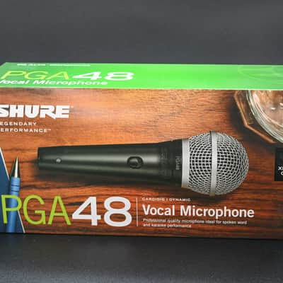 Shure PG 48 Microphone  W/ ¼ Microphone Cable 2025 - Black image 2