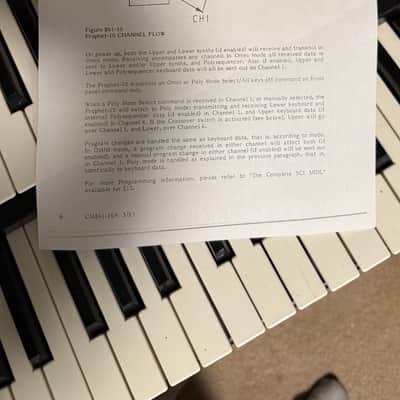 SERVICED & RESTORED Dual Manual PROPHET 10 Rev3 w/ORIGINAL OWNERS MANUAL, MIDI, Foot switch pedals, Road case, & Specs sheet - Sequential Circuits SCI image 17