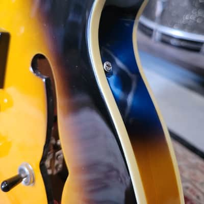 Epiphone The Dot Semi-Hollow Body Electric Guitar W/ Hard Case - 2007 - Vintage Sunburst (C013-G11) image 8