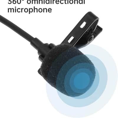 Lapel Microphone - 3.5mm Omnidirectional Condenser Mic, Clip On Mic for Smartphones, Noise Cancelling for Podcast, YouTube, Vlogging, Asmr image 3