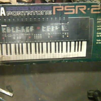 Yamaha psr-200 black plus a stack of learning keyboard books image 1
