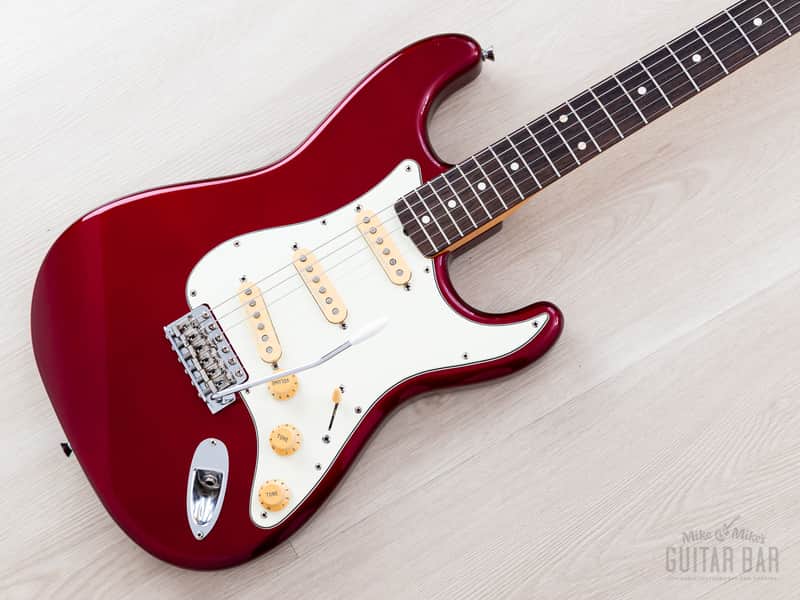 2008 Fender DiMarzio Collection Stratocaster '62 Vintage Reissue ST62-DMC Candy Apple Red, Japan CIJ image 1