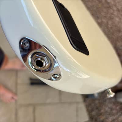 2013 Fender MIM Jazz Bass Body — Olympic White image 5