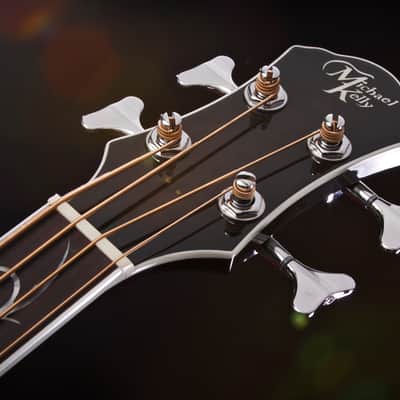 Michael Kelly Dragonfly 4 Fretless Acoustic Bass w/ Smoke Burst Finish MKD4FSBSFR image 4