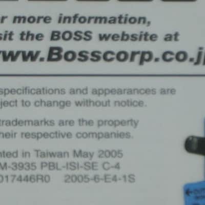 very lightly handled / very clean Boss Product Lineup 2005 Vol.1 (fold open product catalog - fully open it is 14 inches L x 10 inches W), printed in Taiwan 2005 image 3
