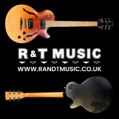 Harley Benton Aeolus Semi Hollow Electric Guitar in Frost Flame image 8