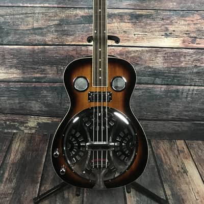 Gold Tone Left Handed PBB Acoustic Electric Bass with GoldTone Case image 1