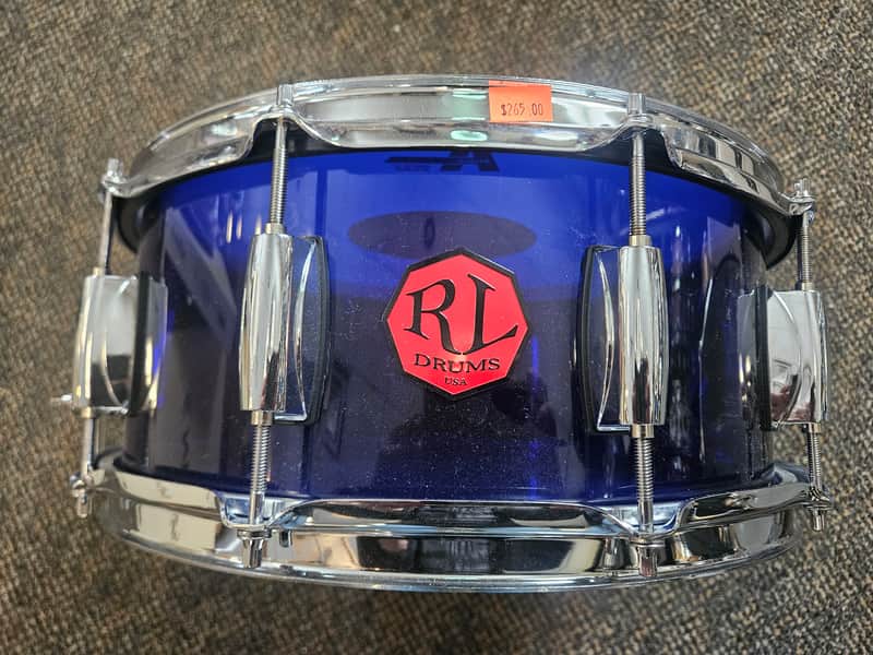 RL Drums Blue Acrylic snare drum image 1