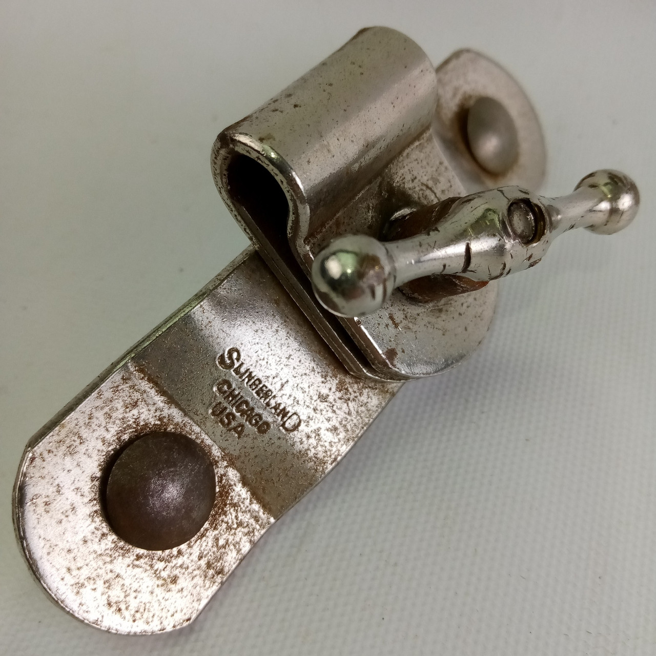 Slingerland Bass Drum Cymbal L-Arm Mount Nickel Vintage 40s-50s USA Radio King* — main photograph