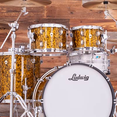 LUDWIG NEUSONIC 4 PIECE MOD 2 DRUM KIT, BUTTERSCOTCH PEARL image 5