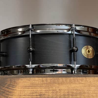 2015 Noble & Cooley 14" SS Classic Beech Solid Shell 5"x14 Snare Drum Transparent Black image 11