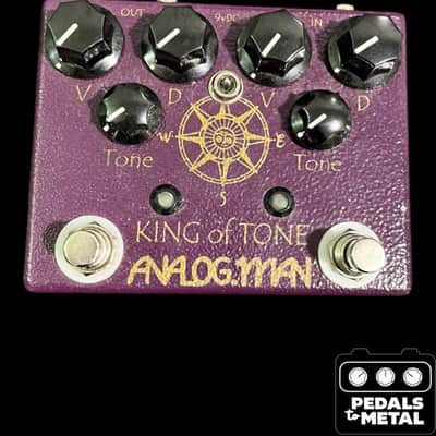 Analogman King of Tone V4 Toggle, PWR Out, 2nd Out, Hi Gain Red Side - Present - Graphic - X19479 image 3