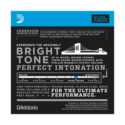 D'Addario E-Guit.String EXL110-10P 10-46 Nickel Wound 10 Sets - Electric Guitar Strings image 2