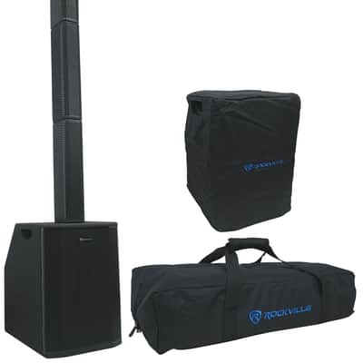 DJ Package w/2) TITAN ARRAY SYSTEM Wireless Linking Column Array Speakers+Facade image 2