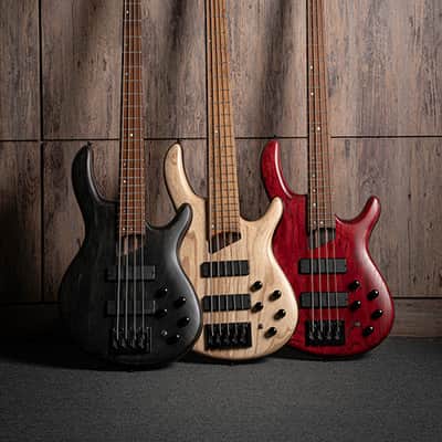 Cort Artisan Element 4-String Natural Open Pore Finish, Bartolini Electionics image 7