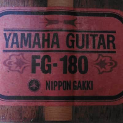 Yamaha FG-180 Jumbo Dreadnought 1966 - 1974 - Natural image 1