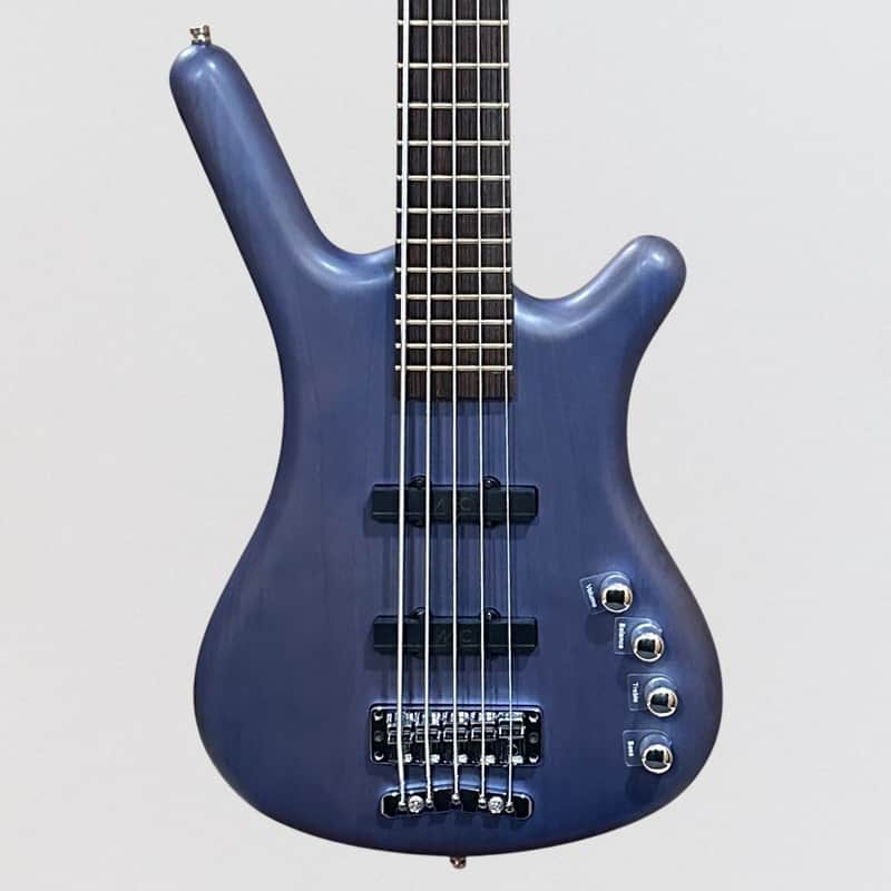 Warwick RockBass Corvette Basic 5 String Electric Bass Guitar - Ocean Blue Trans Satin image 1