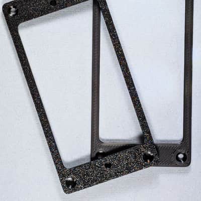 FAV Guitars 2 Humbucker Pickup Rings and 1 Screw Locator Jig Combo (Drizzle or Speck) image 3