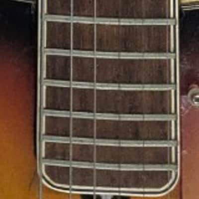 Vintage Stafford Electric Guitar – Sunburst – Dual Pickups – Includes Gig Bag image 2