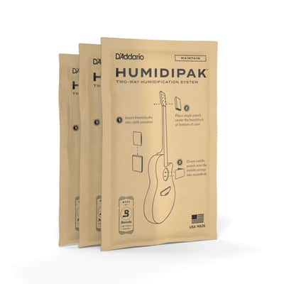 D'Addario PW-HPRP-03 Humidipak System Replacement 3-Pack - Accessory for Guitars Bild 1