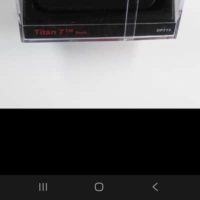 DiMarzio DP713BK Titan 7 String Neck Humbucker 2010s - Black image 1