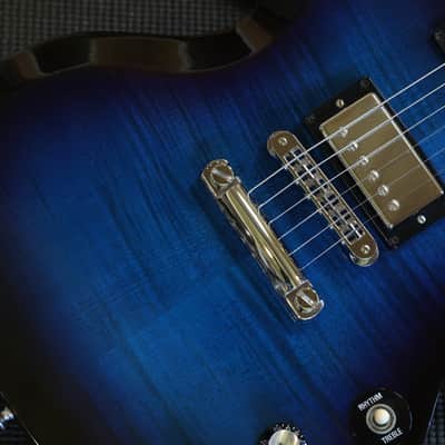 2001 Gibson SG Supreme Electric Guitar Figured Midnight Burst + OHSC image 4