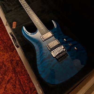 B.C. Rich Custom Shop ASM1 Archtop 2003 - Trans Blue Gloss image 2