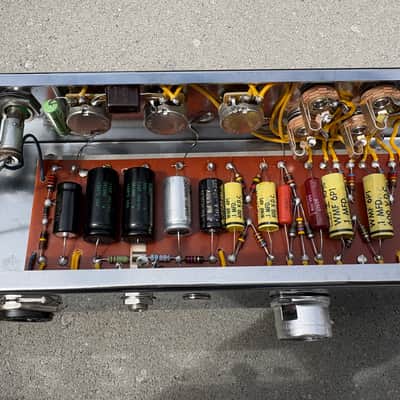 Detremolux (tweed Deluxe amp using fixed bias Tremolux circuit without tremolo). 5E3 chassis Deluxe clone. image 2