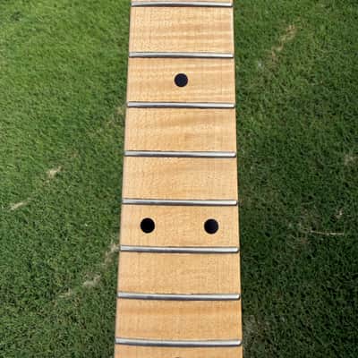 Guitar Mill AAA Flame Maple T-Style neck with nitro finish. image 15