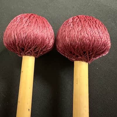 Innovative Percussion RFS320 Soft Vibe Mallets, Rattan Handles, Burgundy Cord - EXCELLENT image 4