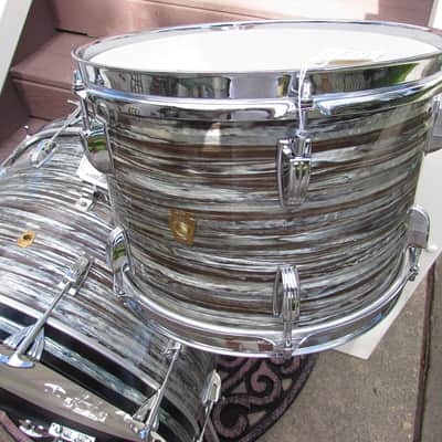 Ludwig PRE-SERIAL BLUE OYSTER PEARL 1963 SET image 6