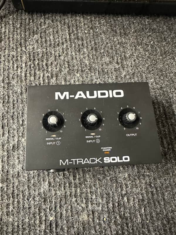 M-Audio M-Track Solo USB Audio Interface 2020 - Present - Black image 1