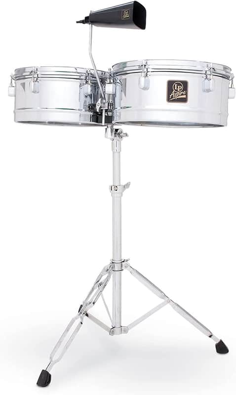 Latin Percussion LPA256 Aspire Series 13" & 14" Timbale Set with Cowbell image 1