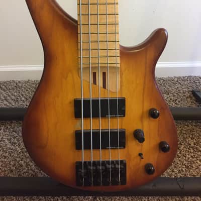 Warmoth Gecko 5 Wide Brown Burst image 1