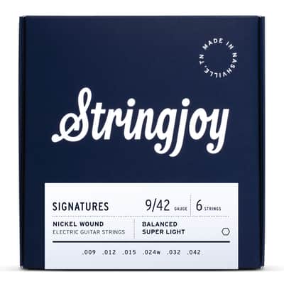 Stringjoy 9-42 Balanced Super Light Signatures Electric Guitar Strings - SJ-BAL9 image 2