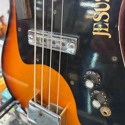 Teisco Shark Fin Bass Made In Japan, Burst Vintage '60s- Pre Owned image 5