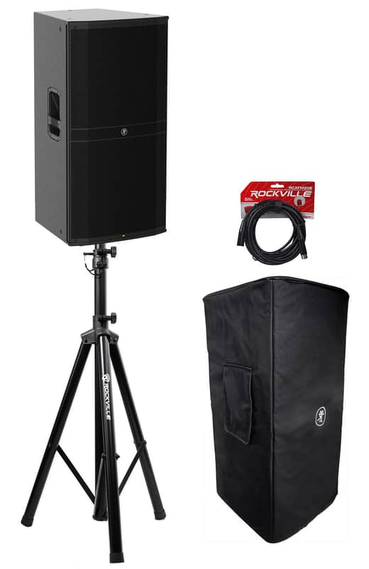 Mackie DRM315 2300w 15" 3-way Powered Active DJ PA Speaker+Cover+Stand+Cable image 1