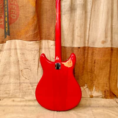 Kustom K-200 Bass Guitar 1968 - Transparent Red image 10