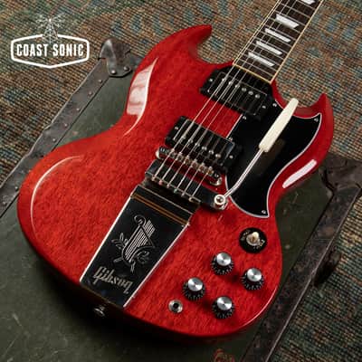 2023 Gibson SG Standard ‘61 Maestro Vibrola Heritage Cherry, original hardcase image 7
