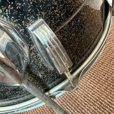 Ludwig Super Classic 1961-1963 pre-serial number - Black Galaxy Sparkle - 4 pc shell set image 14