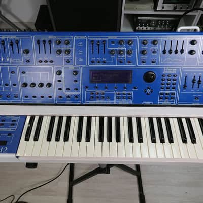 Oberheim OB-12 with custom tilting wood case image 4